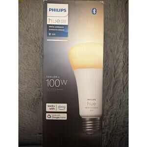 Philips Hue Smart 100W A21 LED Bulb - White Ambiance Warm-to-Cool White Light